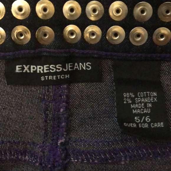 Express Jeans Stretch Denim Skirt Love The time - Picture 7 of 7